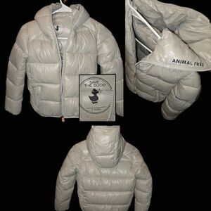 SAVE THE DUCK Kids' Puffer Jacket - Light Beige